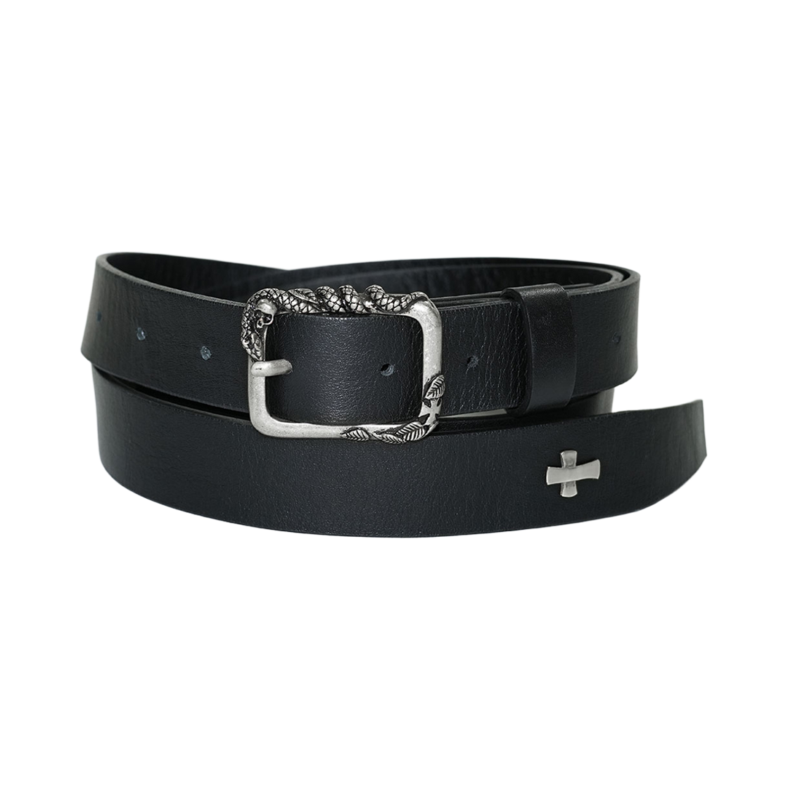 파프롬왓 크로스 참 롱 벨트_블랙(farfromwhat cross charm long belt_black)