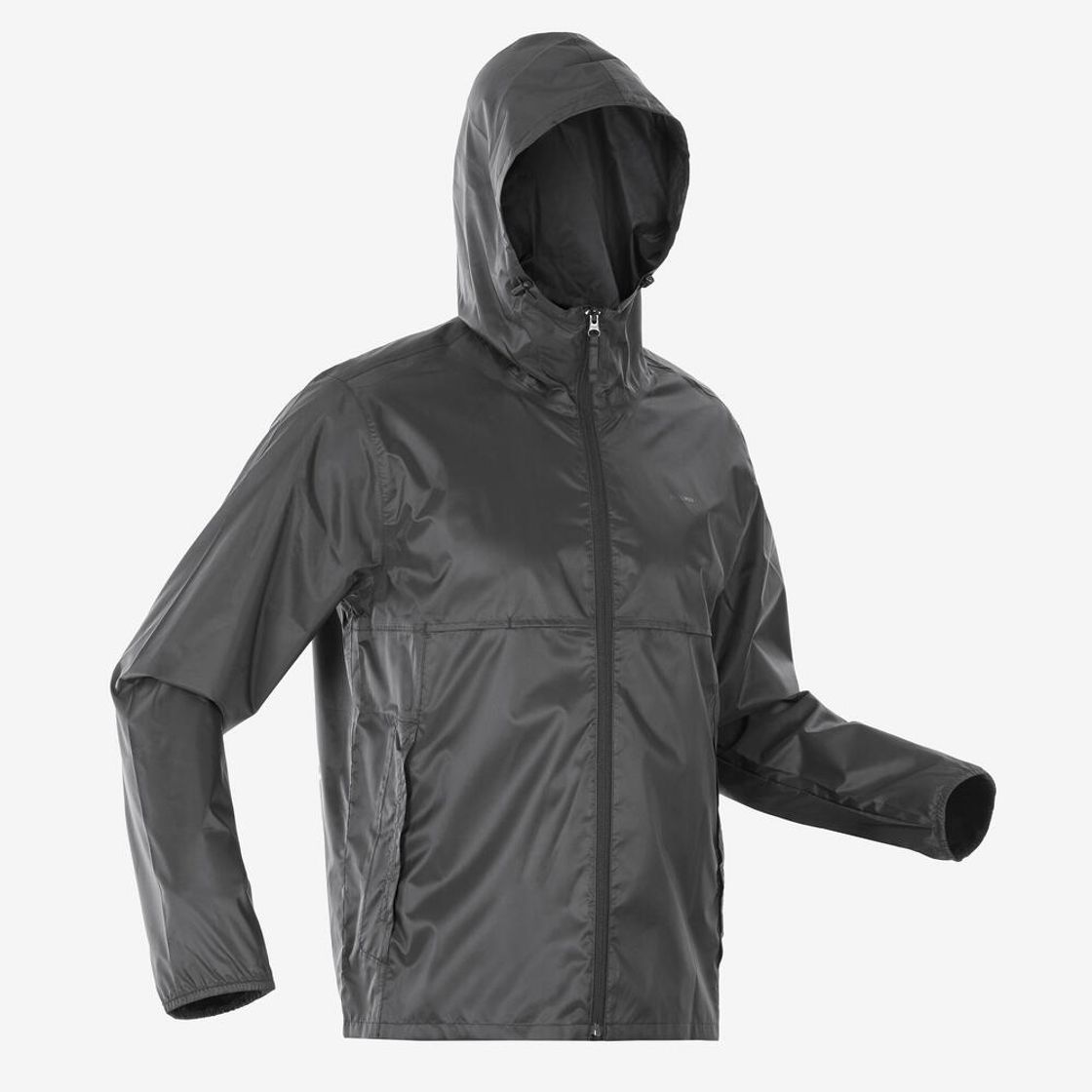 데카트론 남성 등산 방수 레인컷 재킷 스모크 블랙(Decathlon Men's Hiking Waterproof Raincut Jacket Smoke Black) - 9