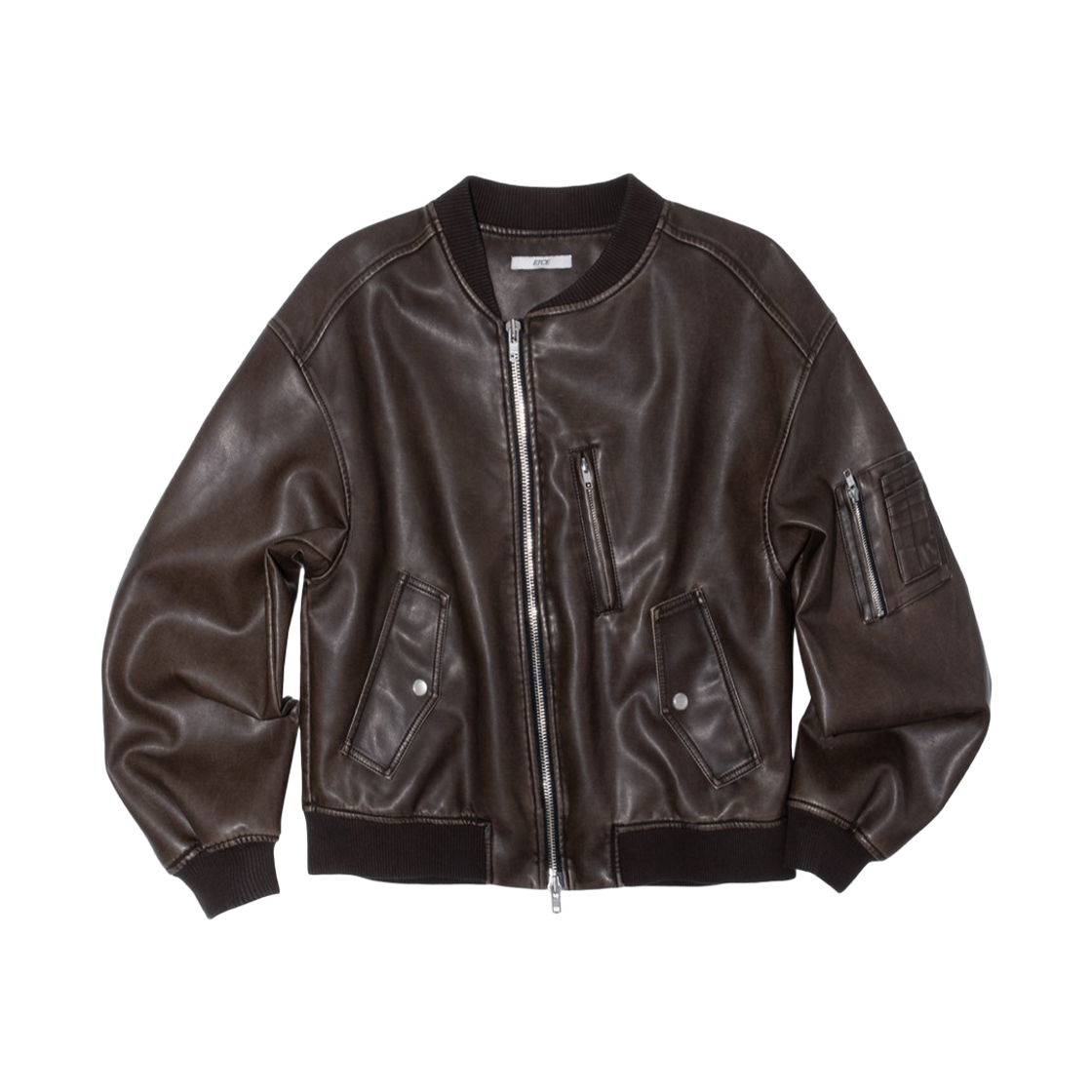 이티씨이 트위스티드 워시드 봄버 브라운(ETCE Twisted Washed Bomber Brown)