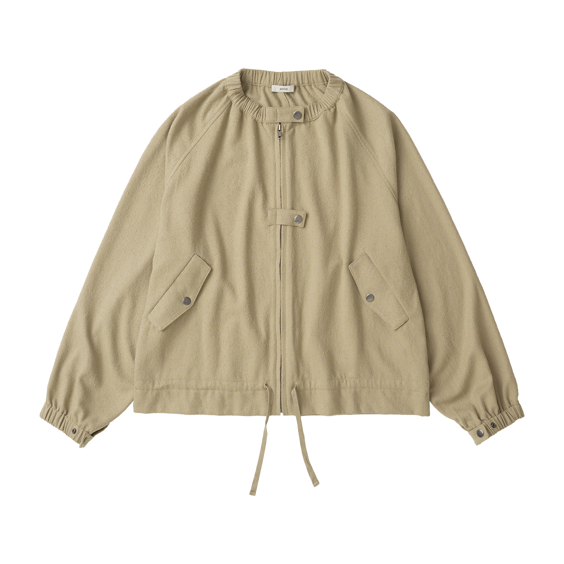 에토아 셔링 봄버 자켓 베이지(aetoa Shirring Bomber Jacket Beige)