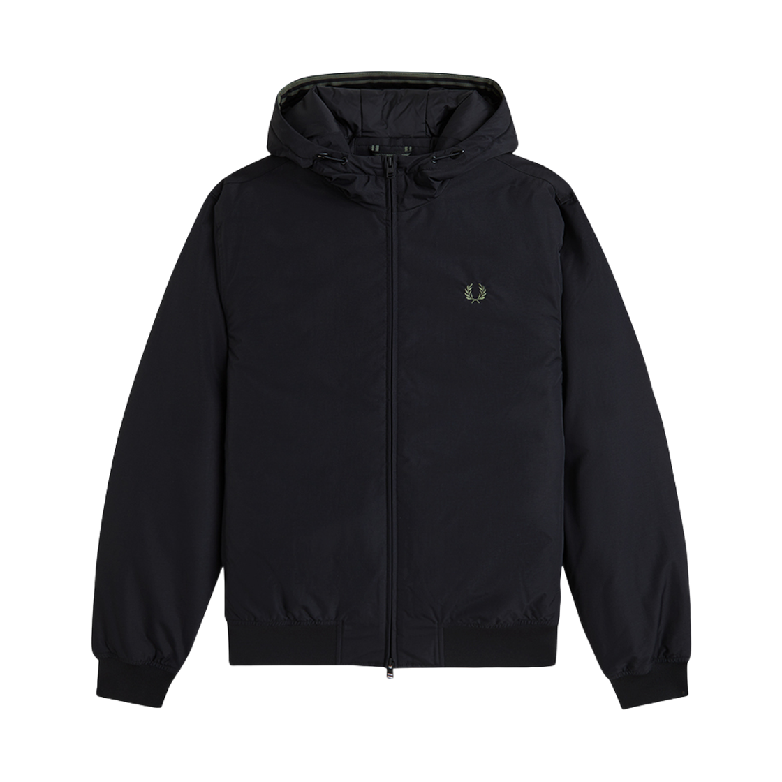 프레드페리 후드 브렌댐 재킷 블랙(Fred Perry Hooded Brentham Jacket Black) - 1