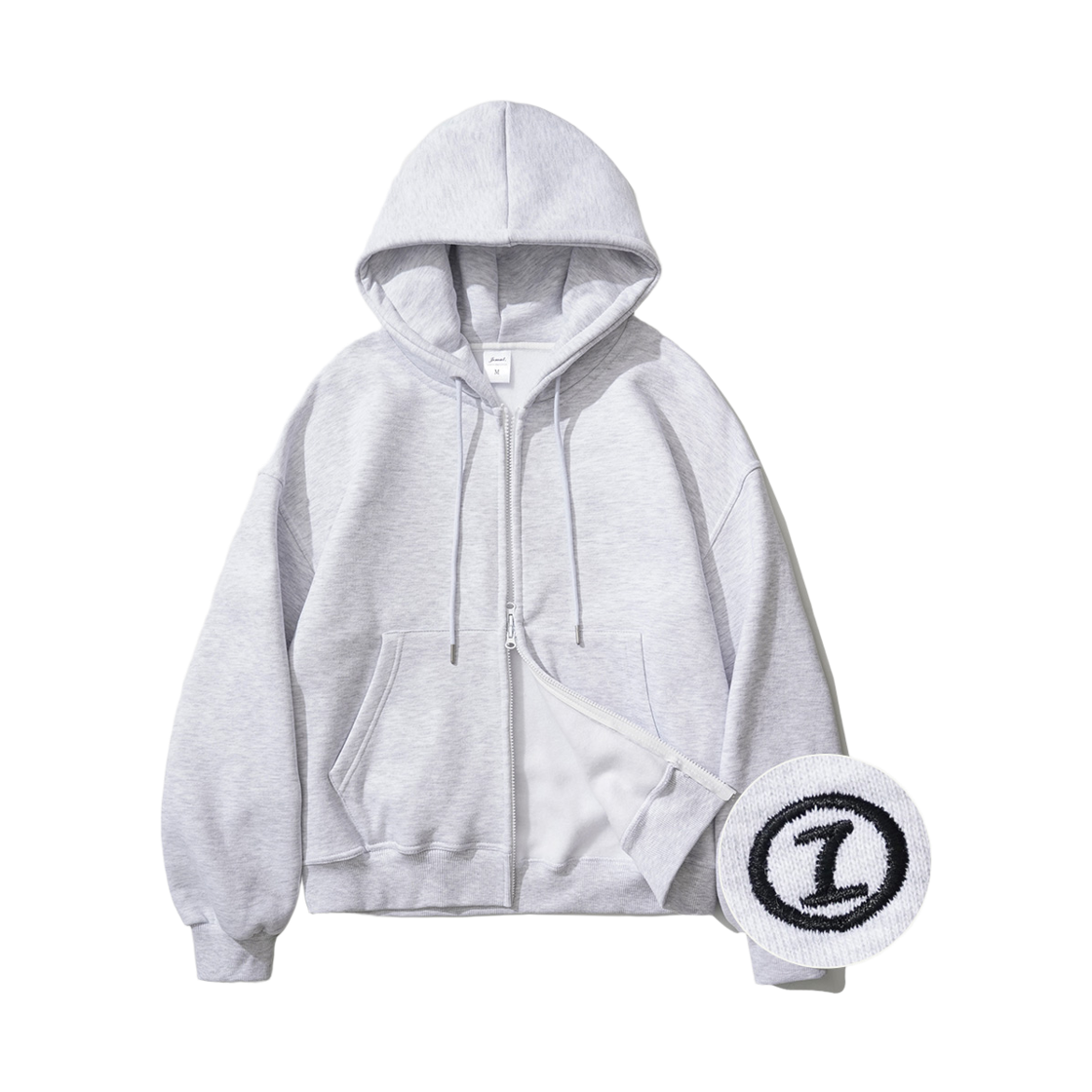 YHHD2462_whiteoatmeal_29 JEMUT Log Overfit Twoway Napping Hood Zip-up Whiteoatmeal YHHD2462