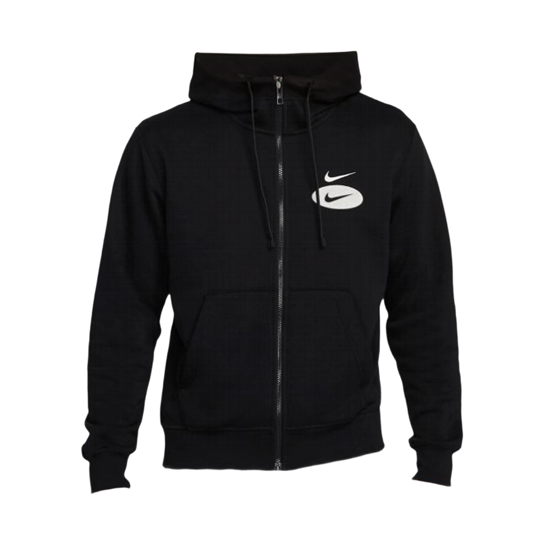 DM5341-010 Nike NSW Swoosh League Fleece Full Zip Hoodie Black (DM5341-010)