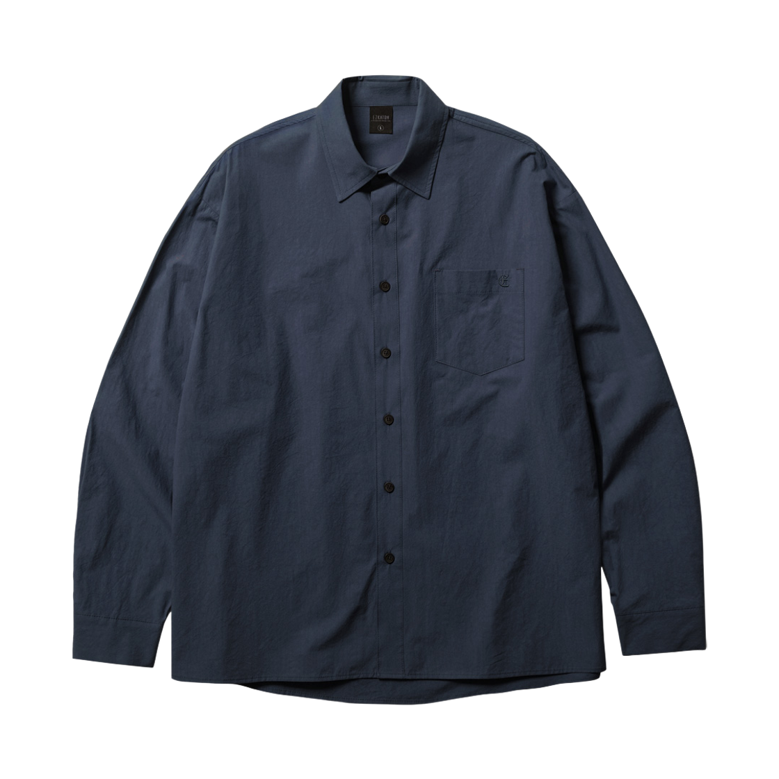 HSLS6934_navy_29 EZKATON Flint Washed Shirt Navy HSLS6934