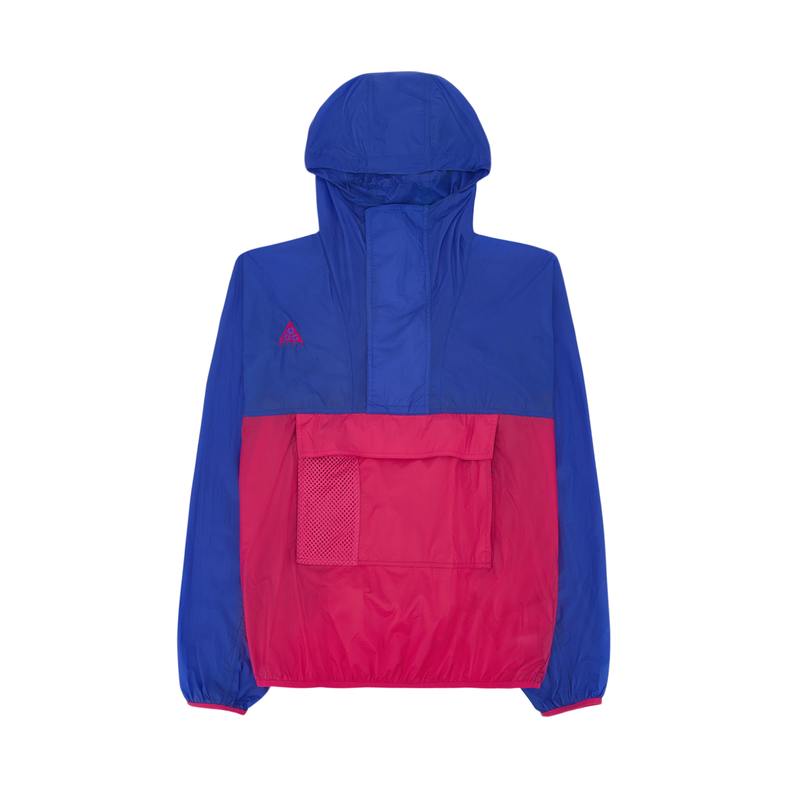 CD7635-405 Nike ACG Anorak Hooded Jacket Hyper Royal Rush Pink - Asia