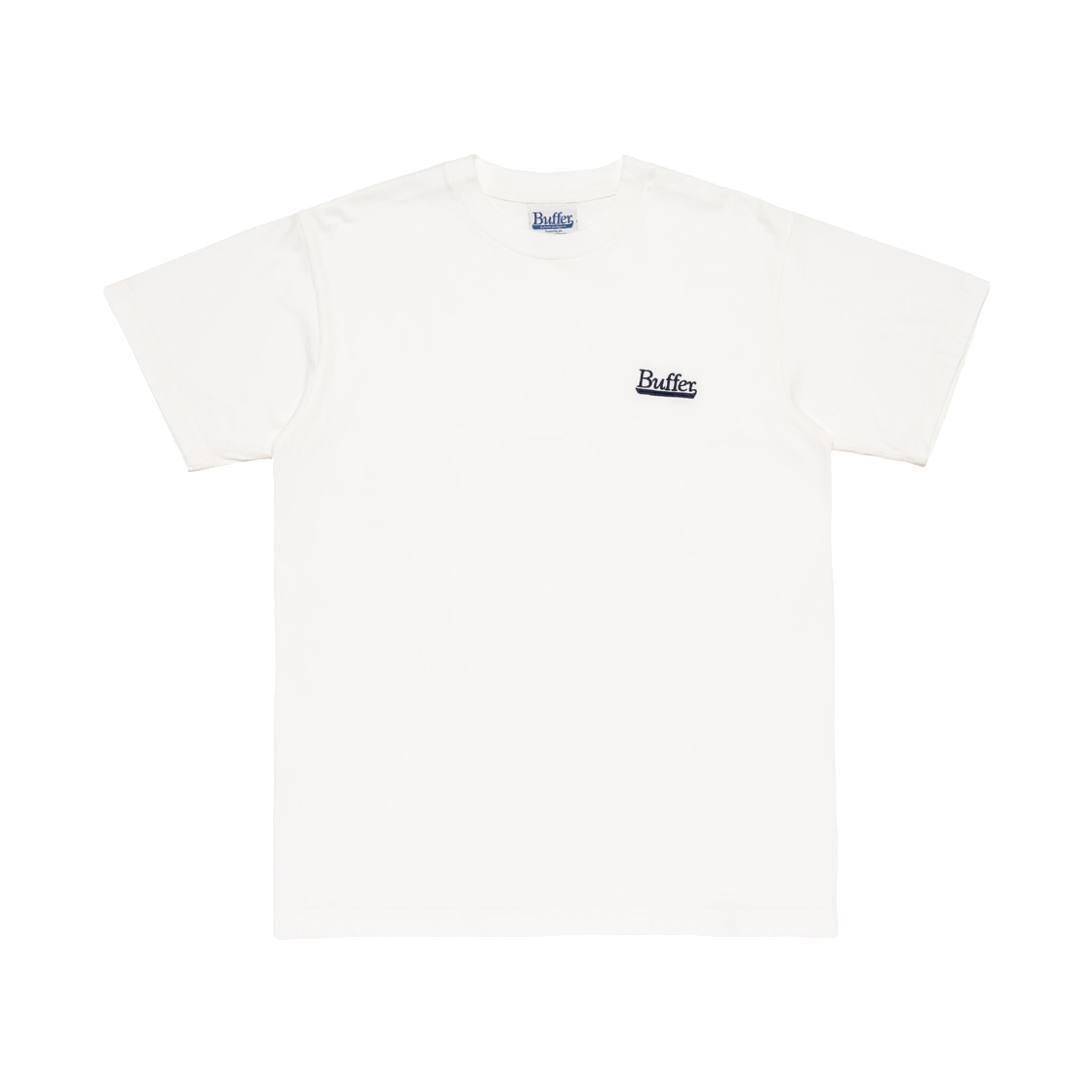 버퍼 클럽 팀 자수 티셔츠 화이트(Buffer Club Team Embroidery T-Shirt White) - 1