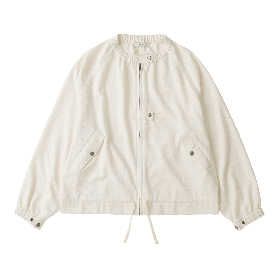 EFWOTAT055IVR aetoa Shirring Bomber Jacket Ivory