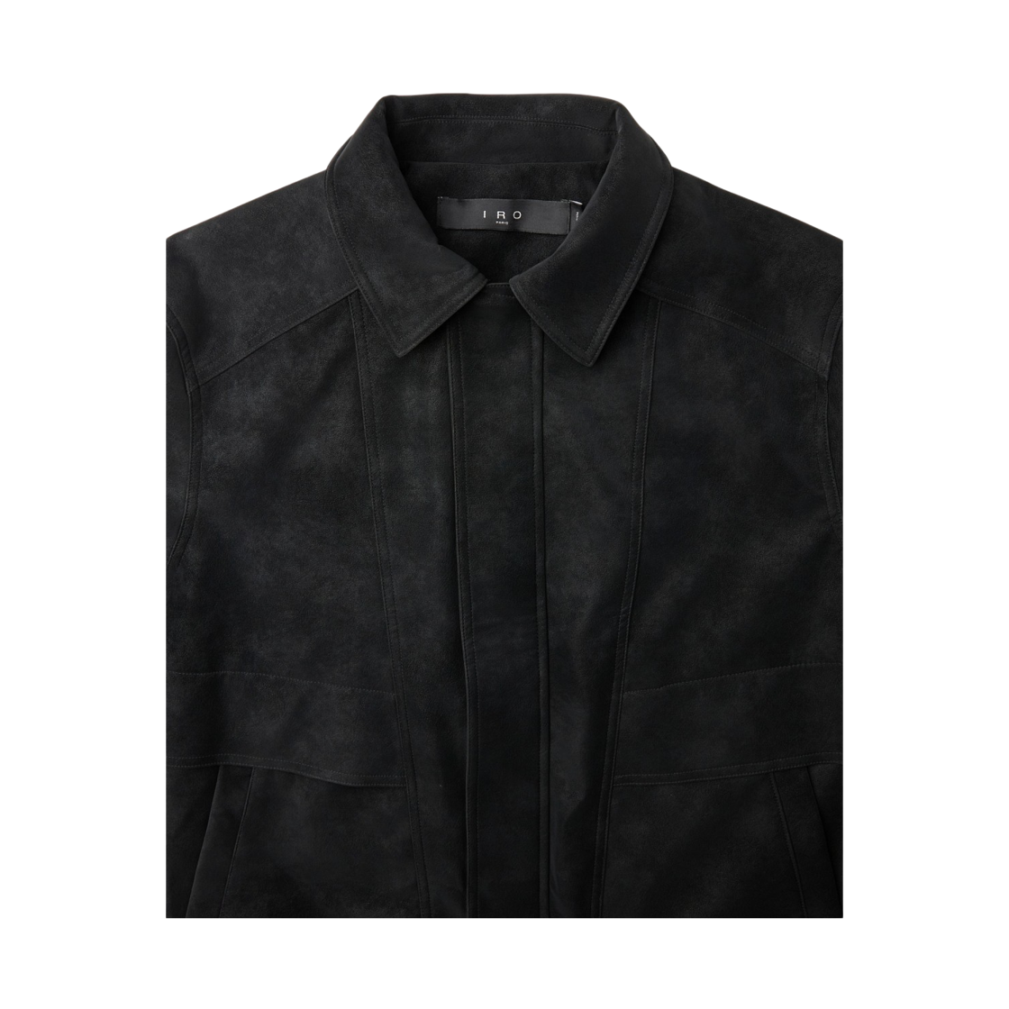 이로 코크 매트 글로우 쉘 카라 집업 자켓 블랙(Iro Coque Matte Glow Shell Collar Zip-Up Jacket Black) - 4
