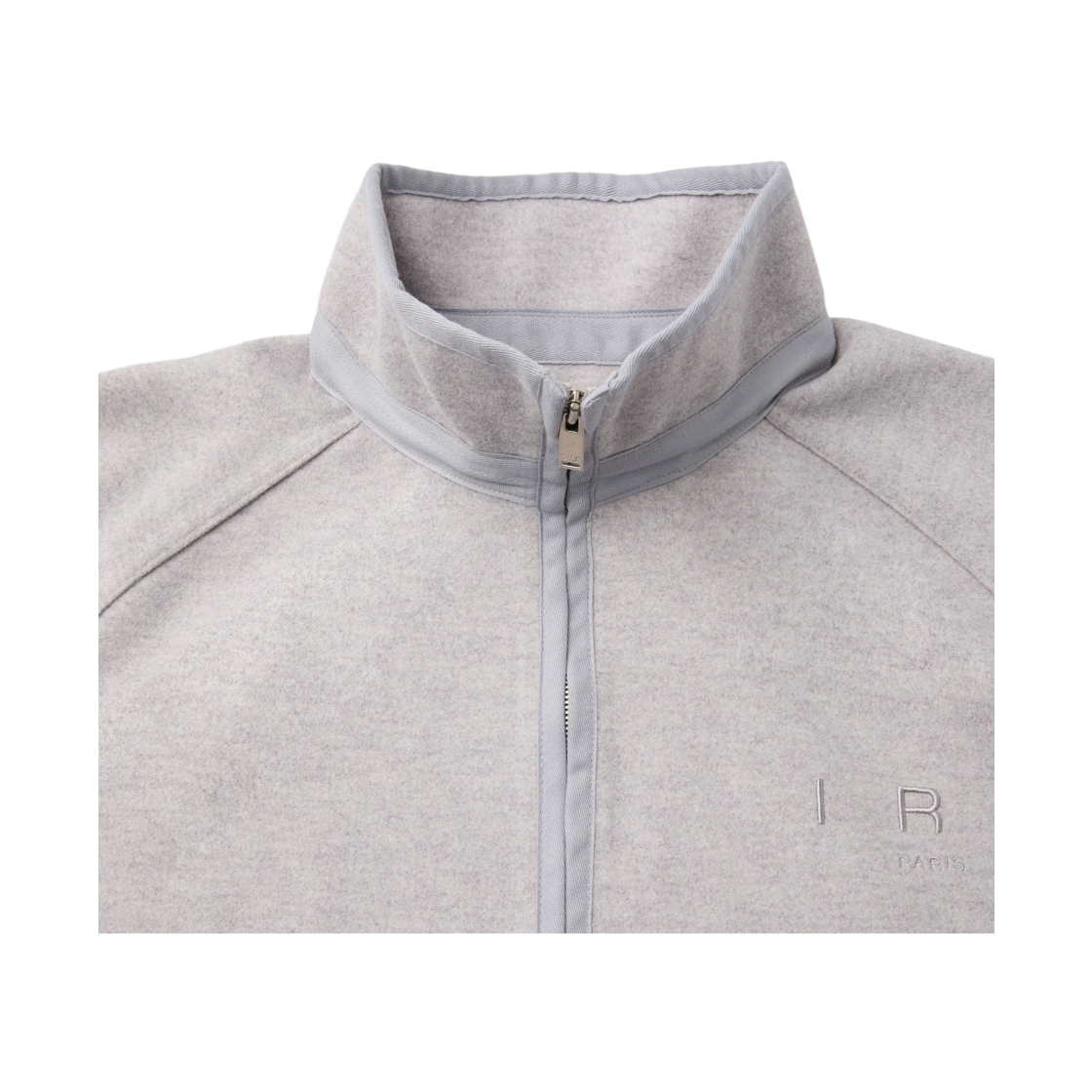 이로 르포 저지 이지 하이넥 집업 티셔츠 그레이(Iro Repos Jersey Easy High-Neck Zip-Up T-Shirt Gray) - 4