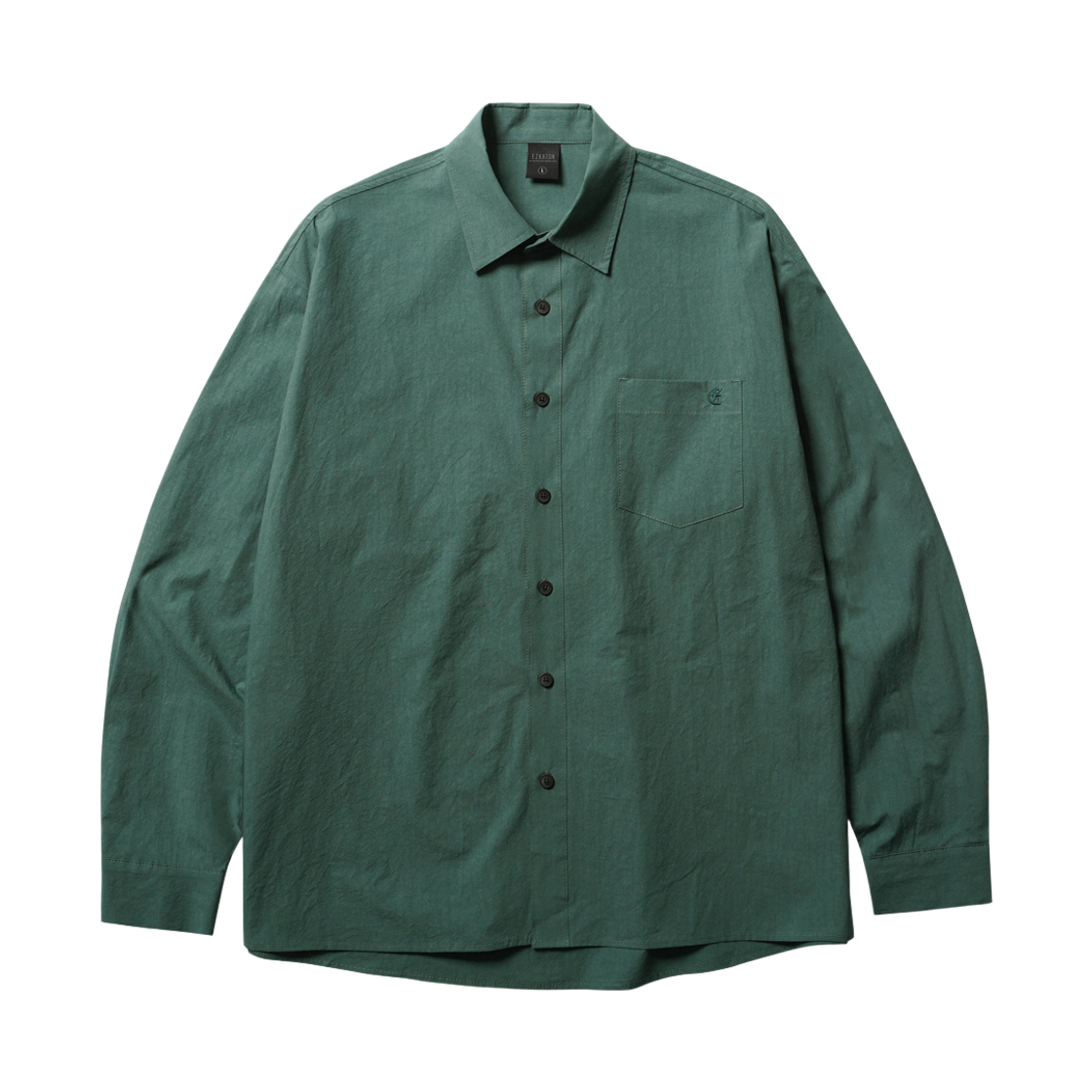 HSLS6934_mossgreen_29 EZKATON Flint Washed Shirt Mossgreen HSLS6934