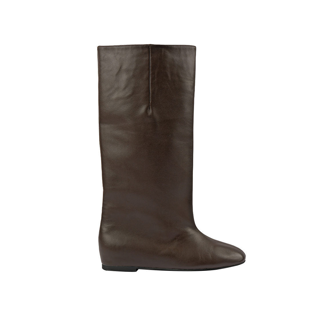 무드나잇 마고 히든웨지 라이딩 부츠 l 다크브라운(MOODNIGHT Margot Hidden Wedge Riding Boots l Dark-Brown)