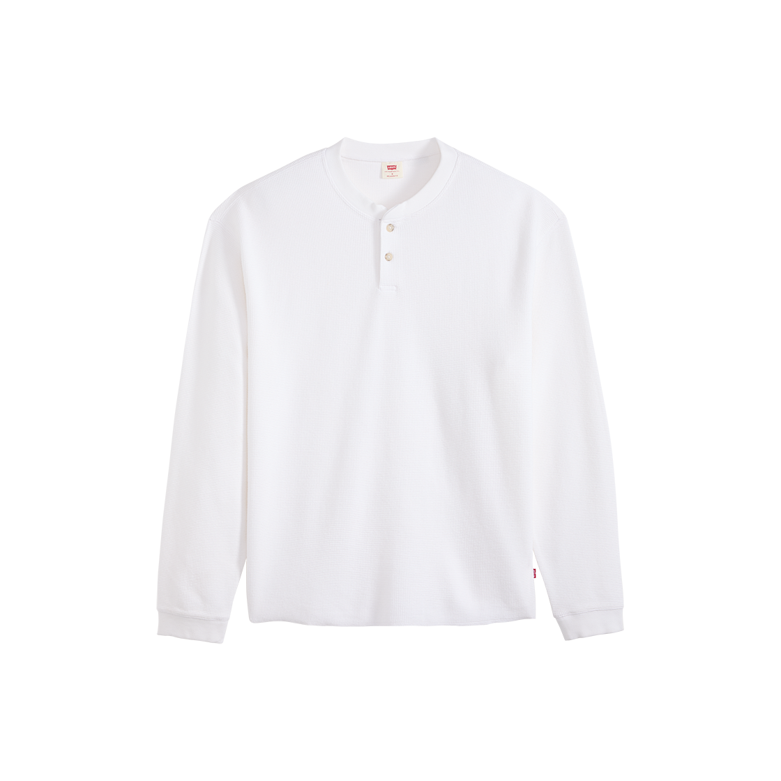 리바이스 롱 슬리브 릴랙스드 헨리 화이트(Levi's Long Sleeve Relaxed Henley White)