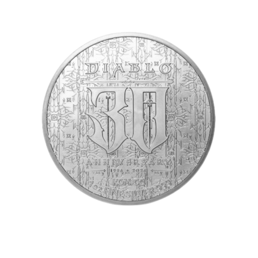 은 한국조폐공사 디아블로 30주년 기념 불리온 메달 31.1g(Silver KOMSCO Diablo 30th Anniversary Bullion Medal 31.1g)