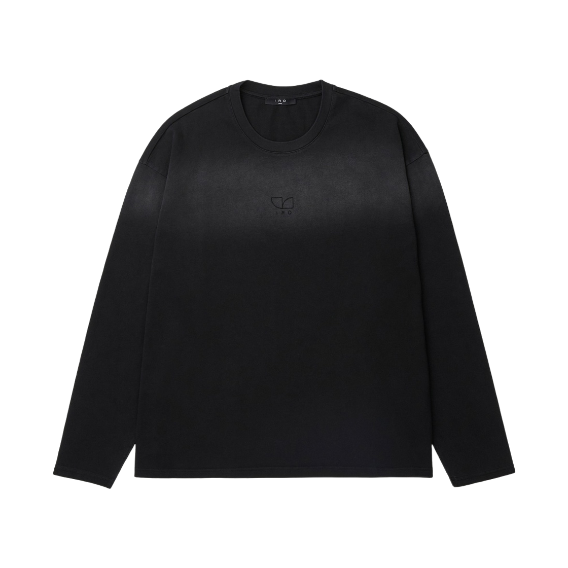 이로 키아누 심플 도형 로고 긴팔 티셔츠 블랙(Iro Keanuu Simple Geometric Logo Long-Sleeve T-Shirt Black) - 1