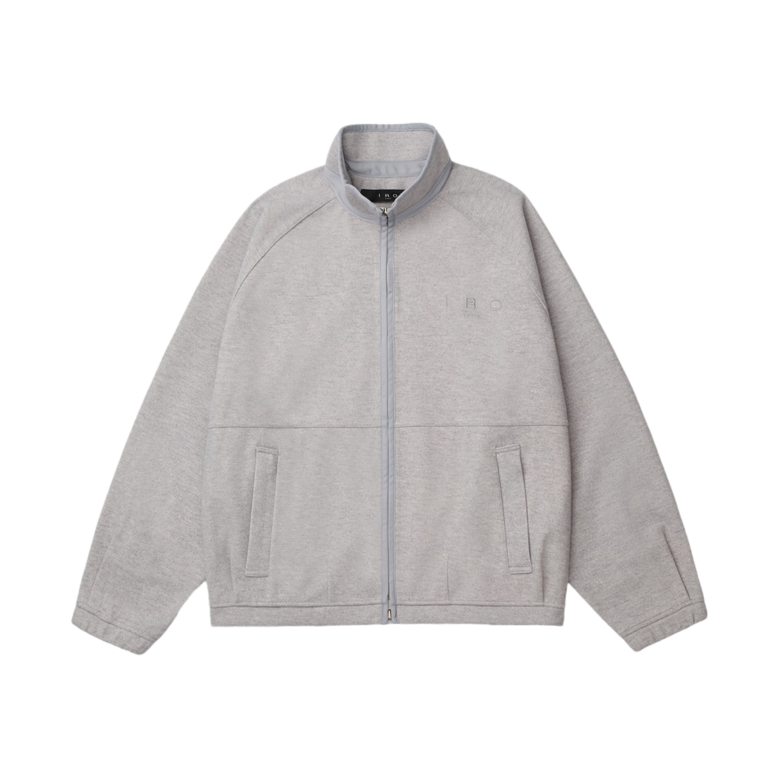 이로 르포 저지 이지 하이넥 집업 티셔츠 그레이(Iro Repos Jersey Easy High-Neck Zip-Up T-Shirt Gray)