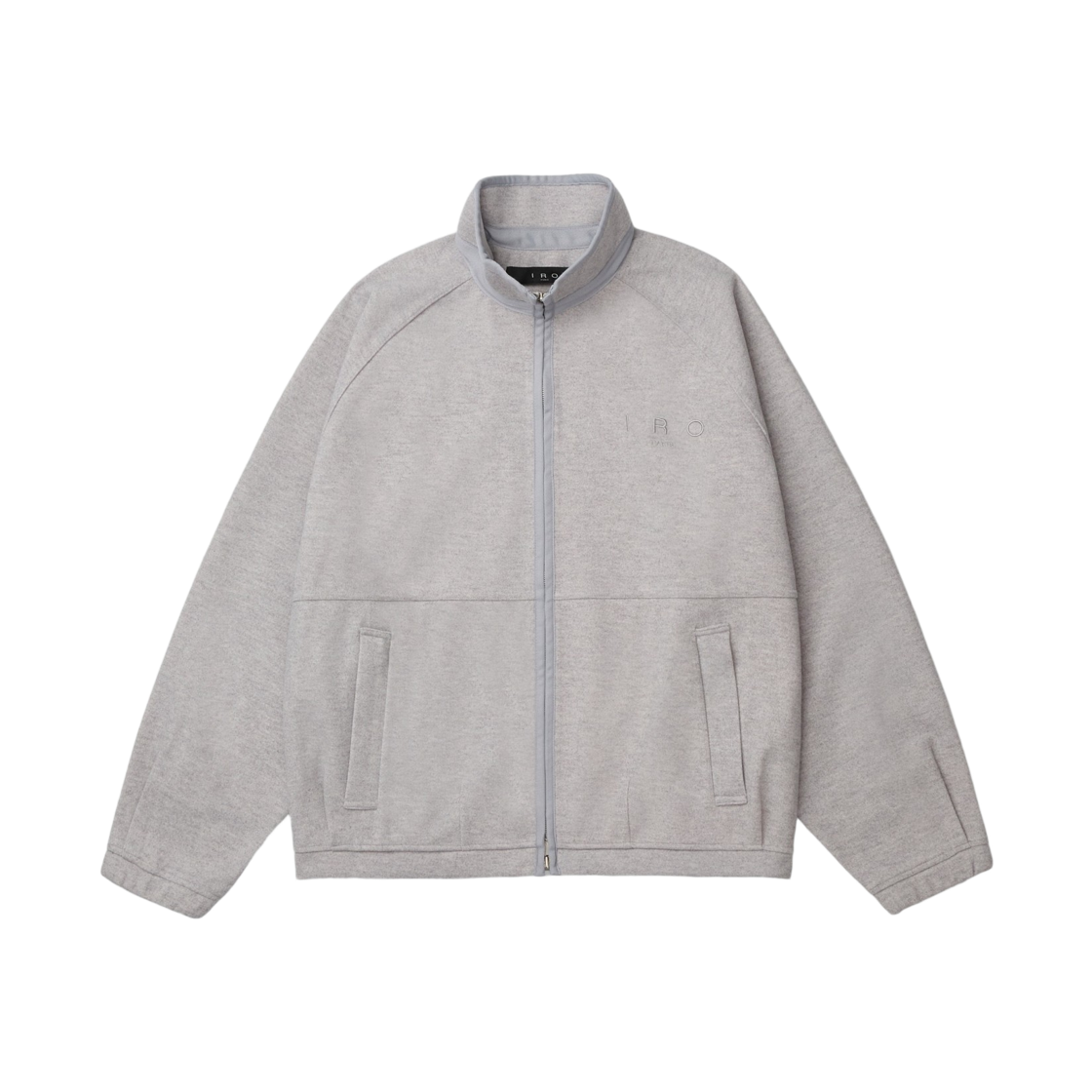 이로 르포 저지 이지 하이넥 집업 티셔츠 그레이(Iro Repos Jersey Easy High-Neck Zip-Up T-Shirt Gray) - 2