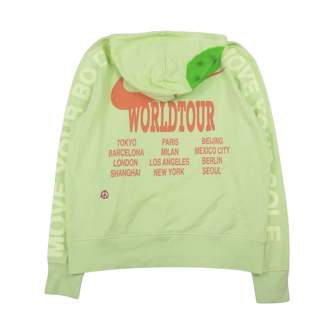 DN4457-383 Nike NSW World Tour Pullover Hoodie Liquid Lime (DN4457-383)