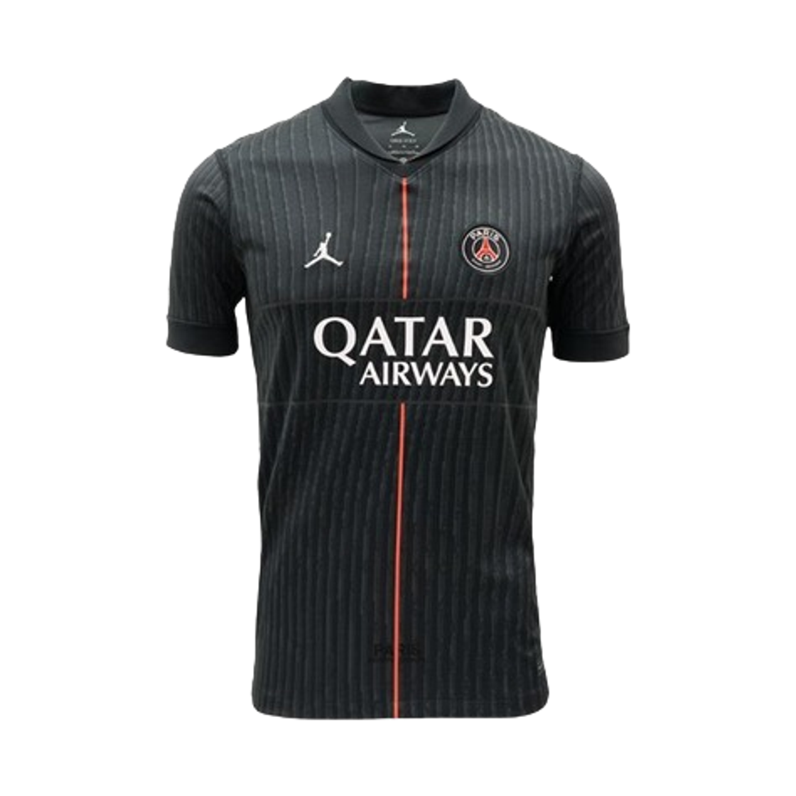 HQ4232-045 (Kids) Jordan x Paris Saint-Germain 2025/26 Stadium Fourth Dri-Fit Football Replica Shirt Off Noir Black (HQ4232-045) (Non Marking Ver.)