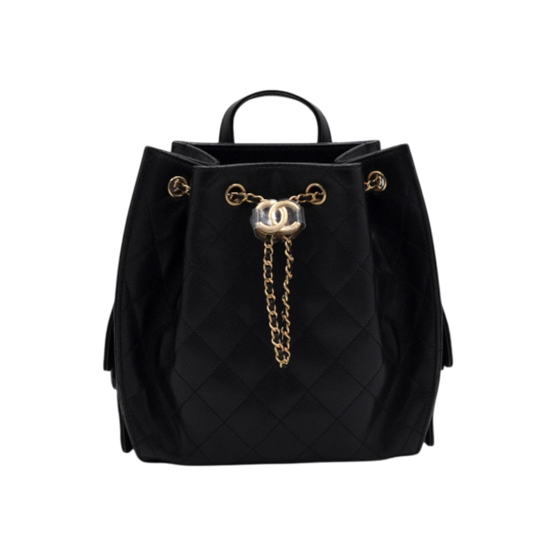 IT34BVCPSEHA Chanel Black Caviar Medium Backpack
