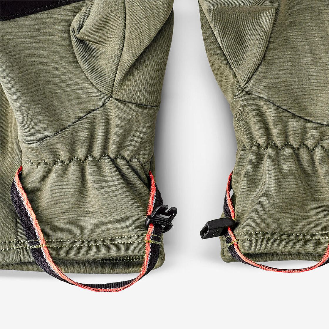 데카트론 성인 터치스크린 등산 스트레치 장갑 MT500 브론즈 카키 그린(Decathlon Adult Touchscreen Hiking Stretch Gloves MT500 Bronze Khaki Green) - 4