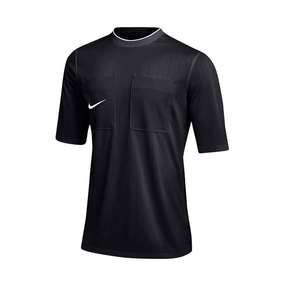 DH8024-010 Nike Dri-Fit Referee II Jersey T-Shirt Black White - Asia