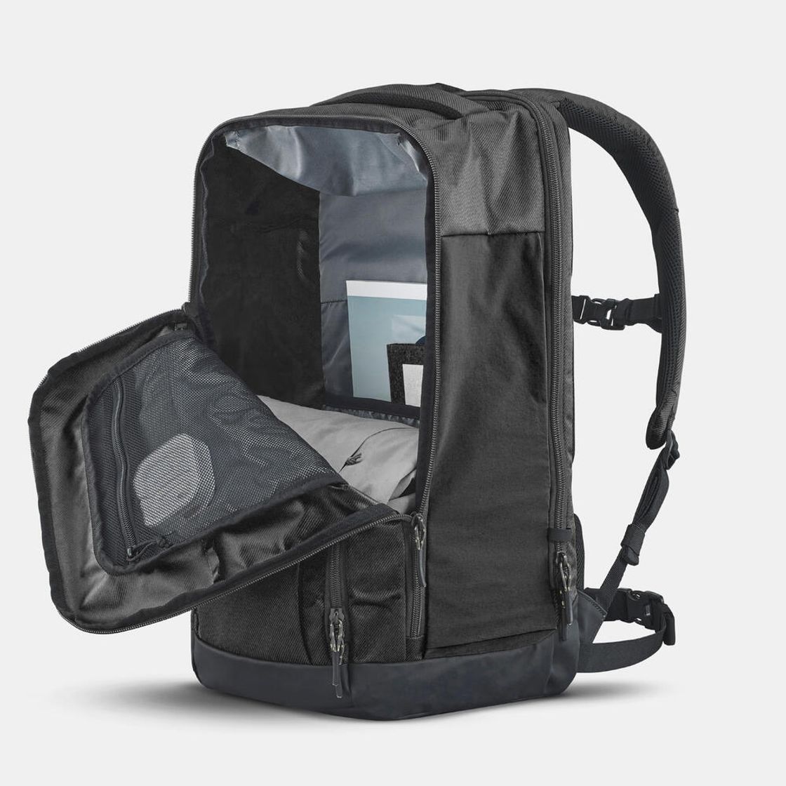 데카트론 등산 백팩 32L 이스케이프 NH500 스모크 블랙(Decathlon Hiking Backpack 32L Escape NH500 Smoke Black) - 6