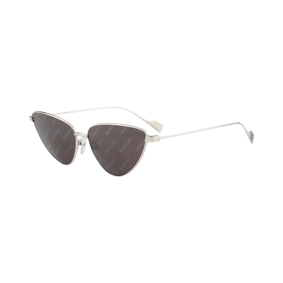 BB0086S005 Balenciaga Cat Eye Sunglasses Grey Silver