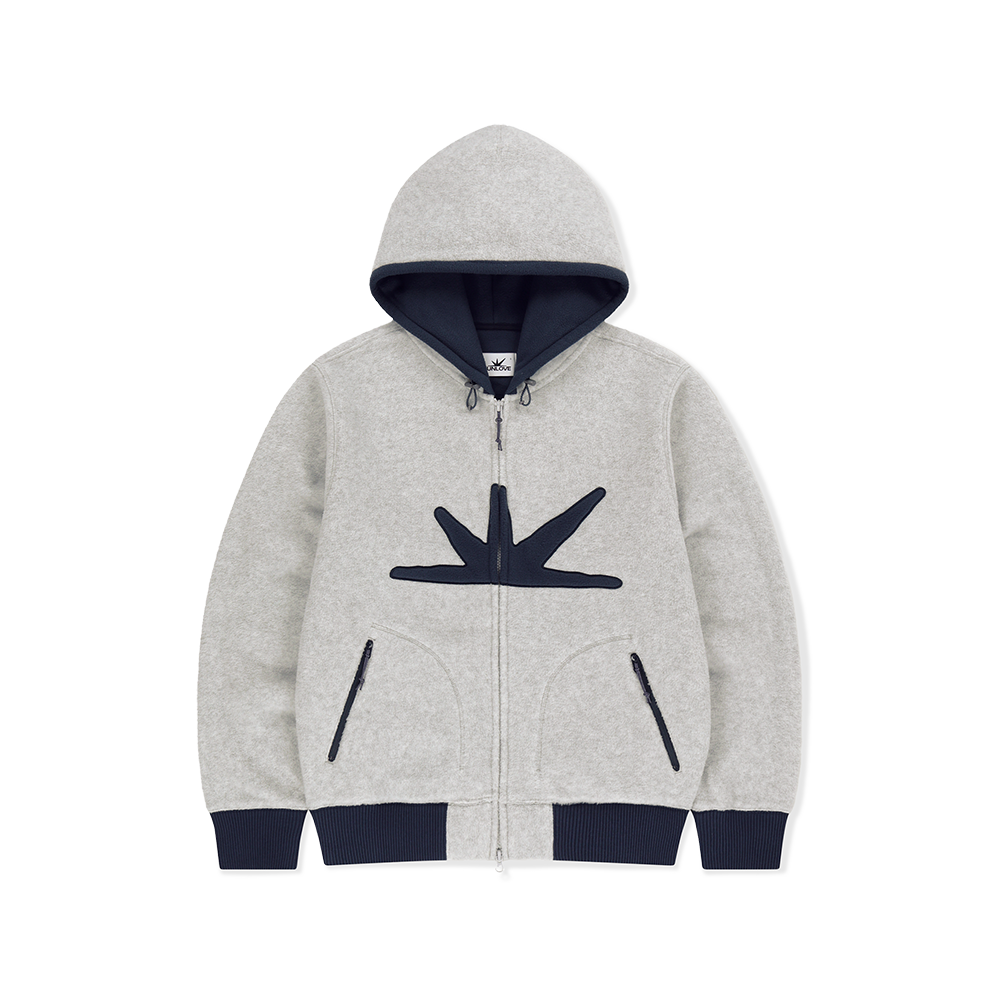 [5% 적립] 썬러브투어 데이브레이크 플리스 집 업 후디 헤더 그레이([5% 적립] sunlovetour Daybreak Fleece Zip Up Hoodie Heather Grey) - 1