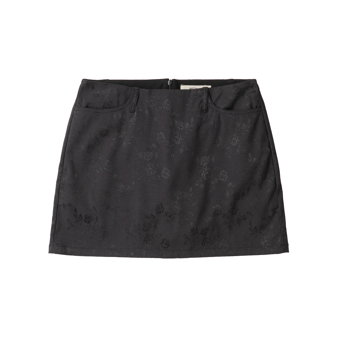 에토아 자카드 미니 스커트 블랙(aetoa Jacquard Mini Skirt Black)
