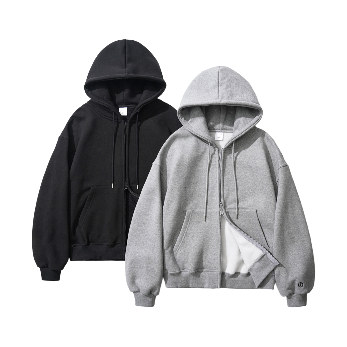 YHHD2462_pk_29 JEMUT [Package] Log Overfit Twoway Napping Hood Zip-up 2PACK YHHD2462