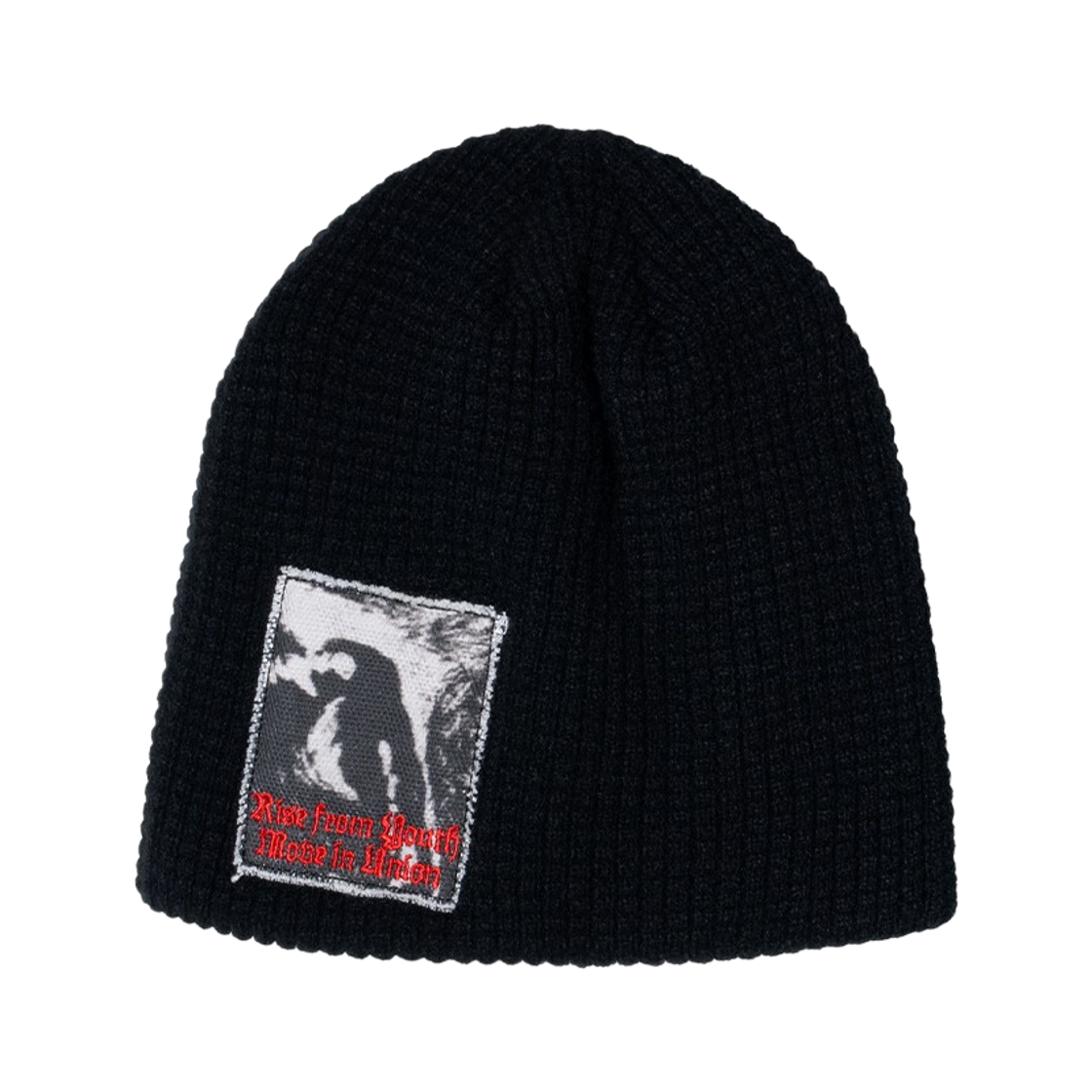 ET2603CA04BK ETCE Patch Waffle Beanie Black