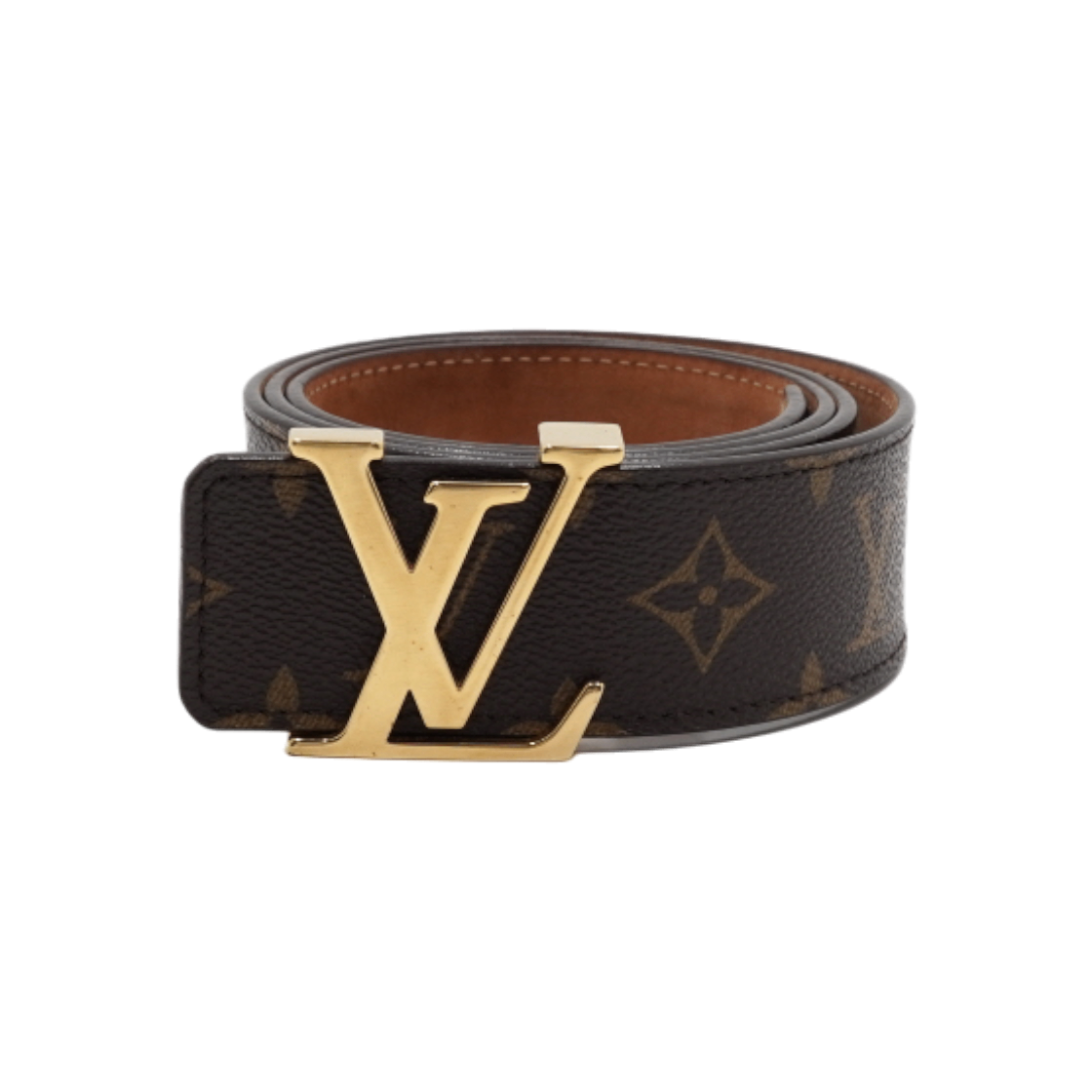 IT87ML6DBKRM Louis Vuitton Monogram Canvas LV Logo Men Belt