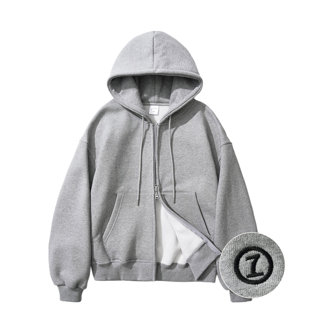 YHHD2462_gray_29 JEMUT Log Overfit Twoway Napping Hood Zip-up Gray YHHD2462