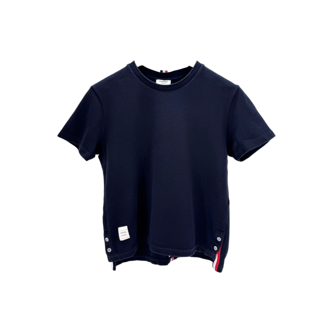 ITKVRWLMN2NK Thom Browne Women Short Sleeve T-Shirt Navy