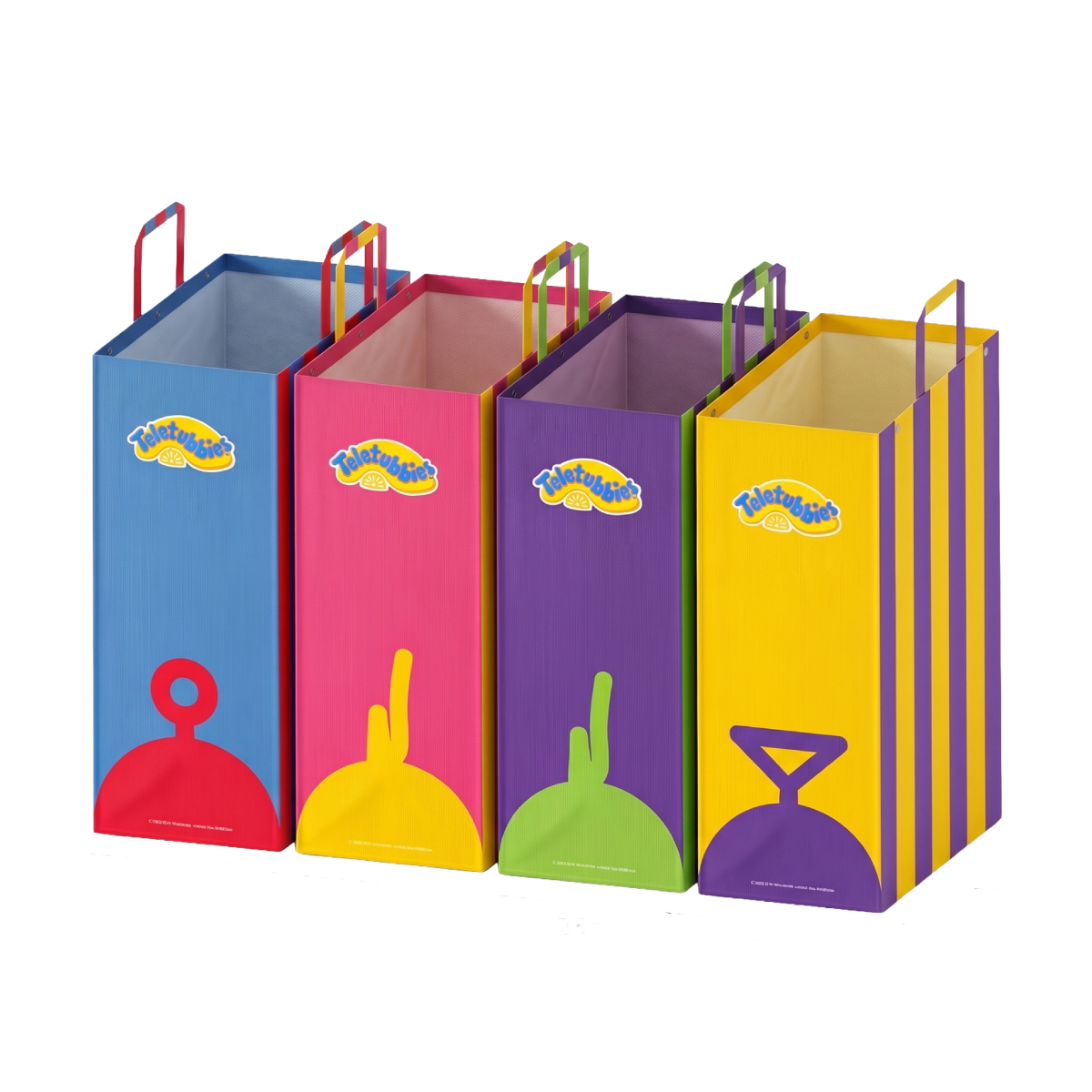 [텔레토비] 비비드 멀티 수납 타포린백 (4P 1SET)([Teletubbies] Vivid Multi Storage Tarpaulin Bag (Set of 4))