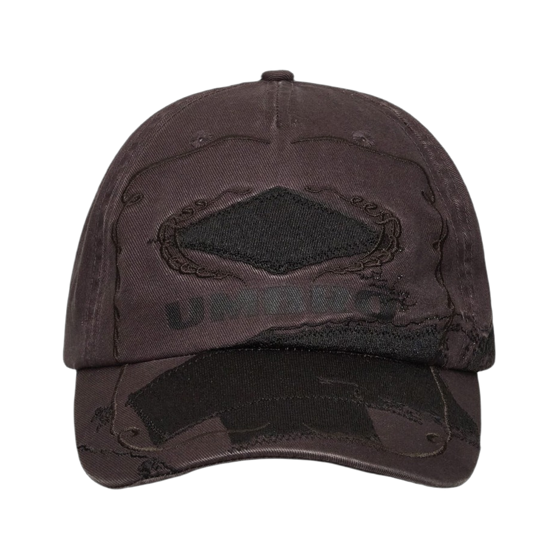 엄브로 x 슬램잼 센서드 캡 브라운(Umbro x Slam Jam Censored Cap Brown)
