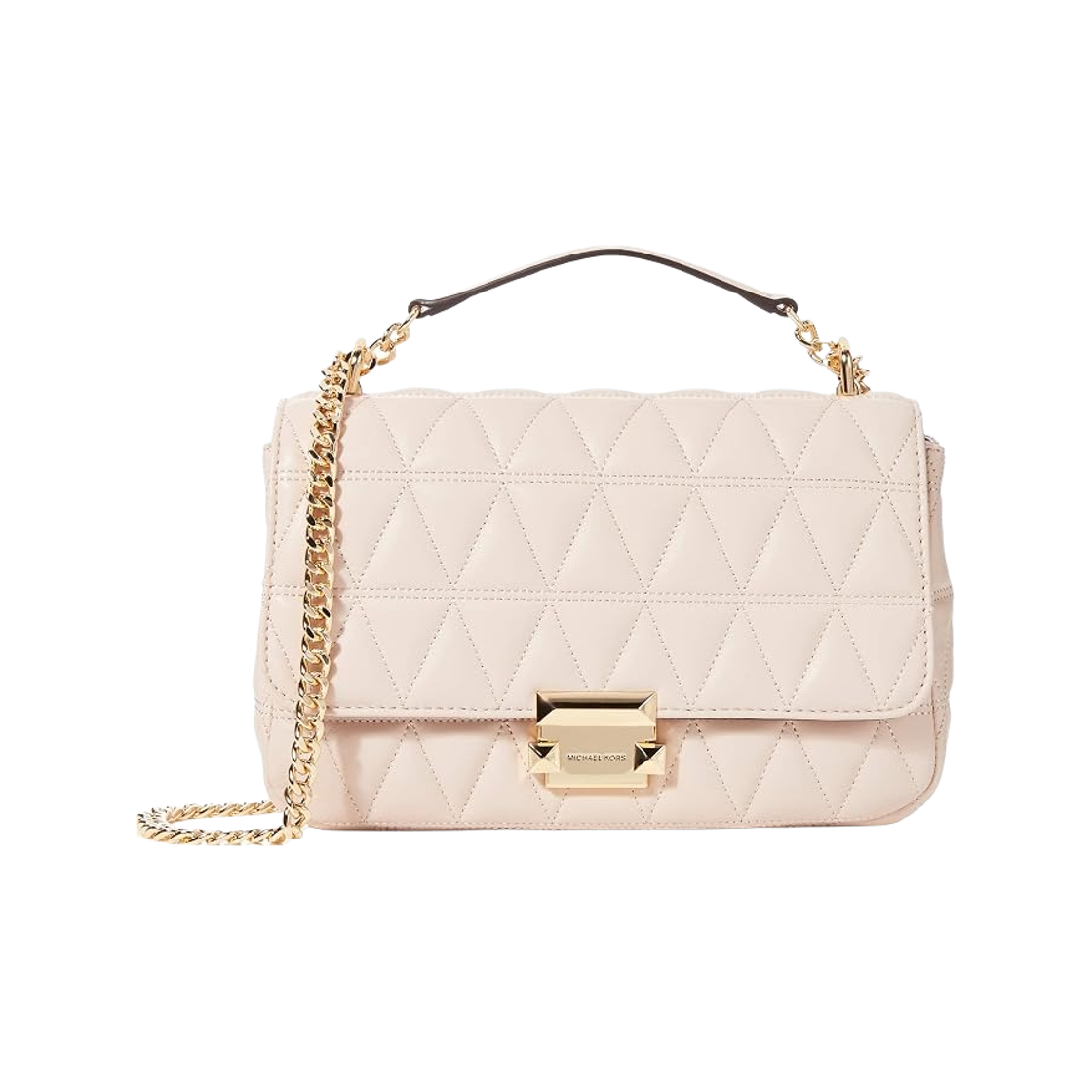 30S7GSLL3L1663 Michael Kors Sloan Large Quilted Leather Shoulder Bag Soft Pink