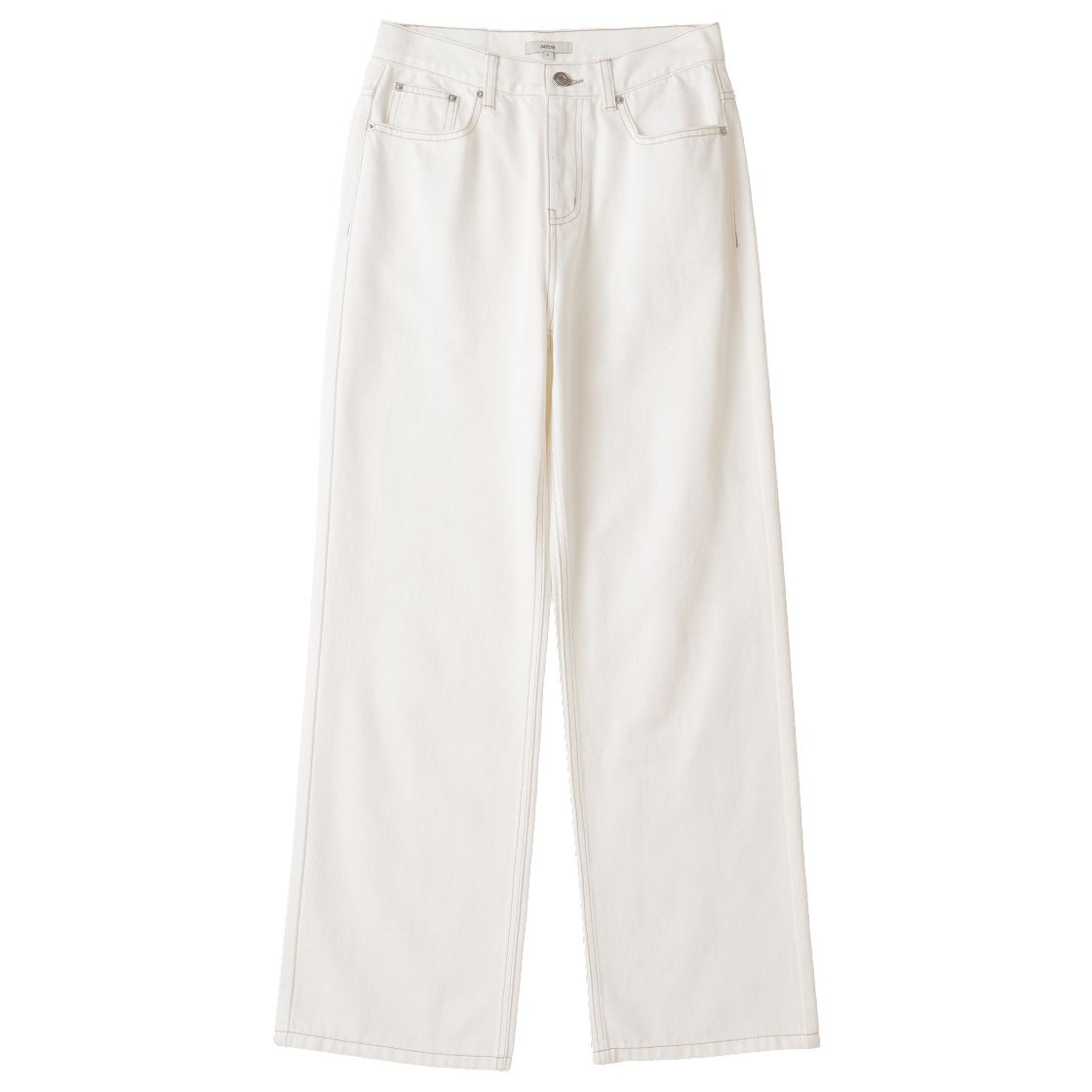 EFWPTAT075IVR aetoa Mid Rise Relaxed Jeans Ivory