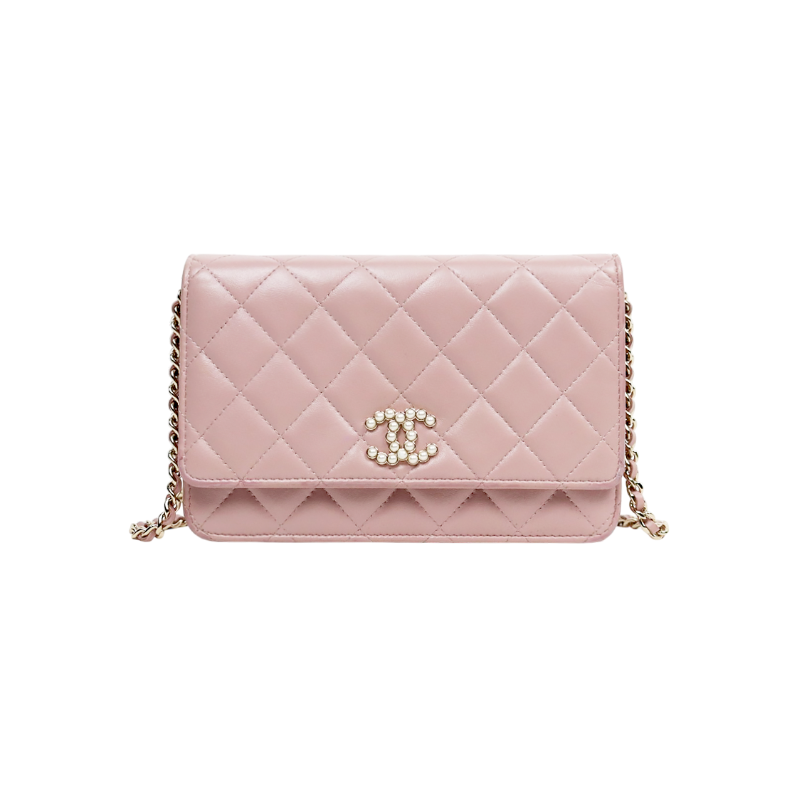 ITH7PTTAWAG4 Chanel Pink Quilted Pearl CC WOC