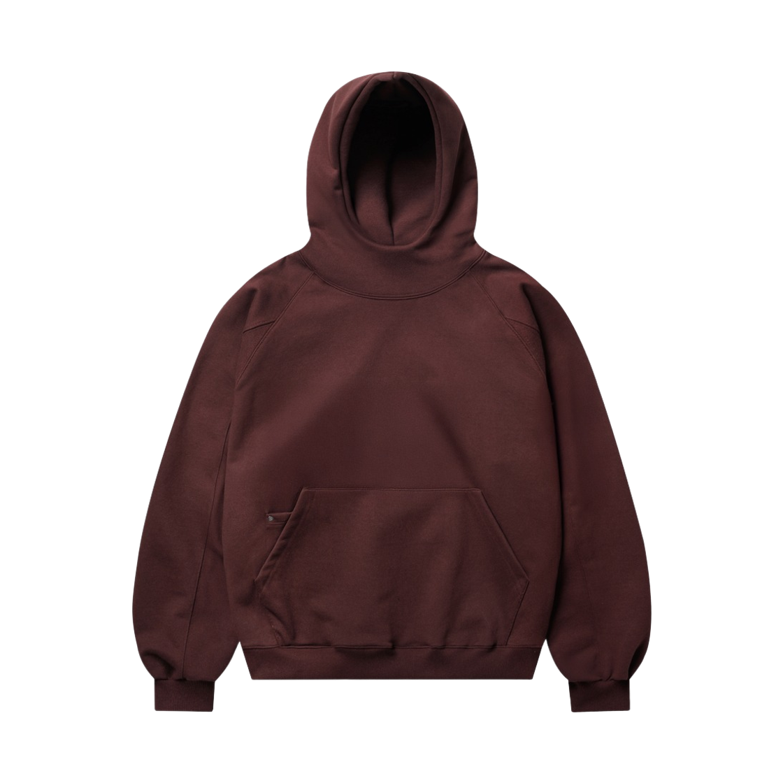 MMHD6924_burgundy_29 EZKATON Ark Neck Hoodie Burgundy MMHD6924