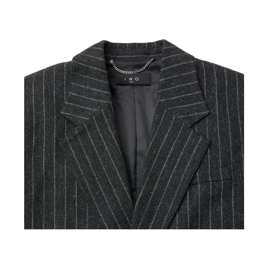 이로 아비렉스 스트라이프 테일러 자켓 다크 그레이(Iro Avierex Striped Tailored Jacket Dark Gray) - 4