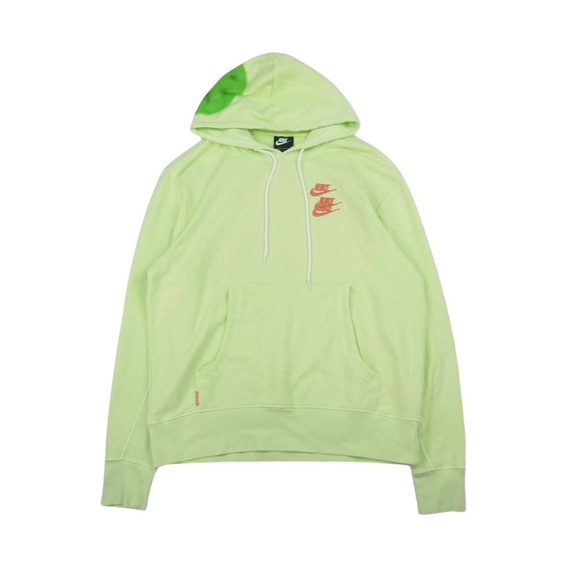 나이키 NSW 월드 투어 풀오버 후드 리퀴드 라임 (DN4457-383)(Nike NSW World Tour Pullover Hoodie Liquid Lime (DN4457-383)) - 2