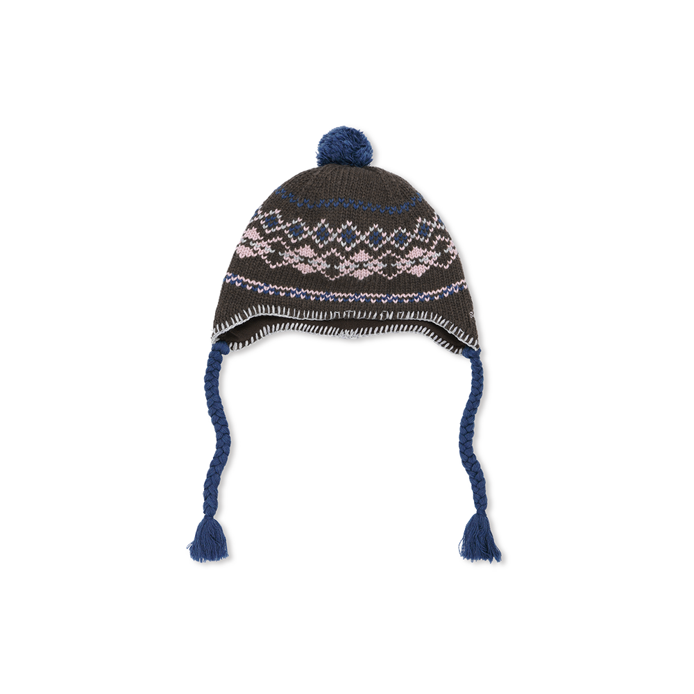 [5% 적립] 썬러브투어 알파인 테슬 비니 다크 브라운([5% 적립] sunlovetour Alpine Tassel Beanie Dark Brown)