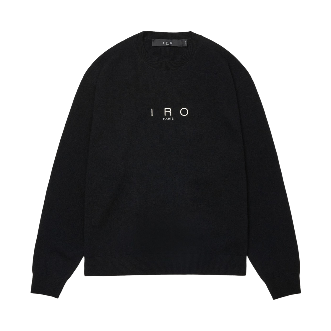 이로 에센셜 캐시미어 블렌드 로고 자수 니트 풀오버 블랙(Iro Essentiel Cashmere Blend Logo Embroidered Knit Pullover Black) - 2