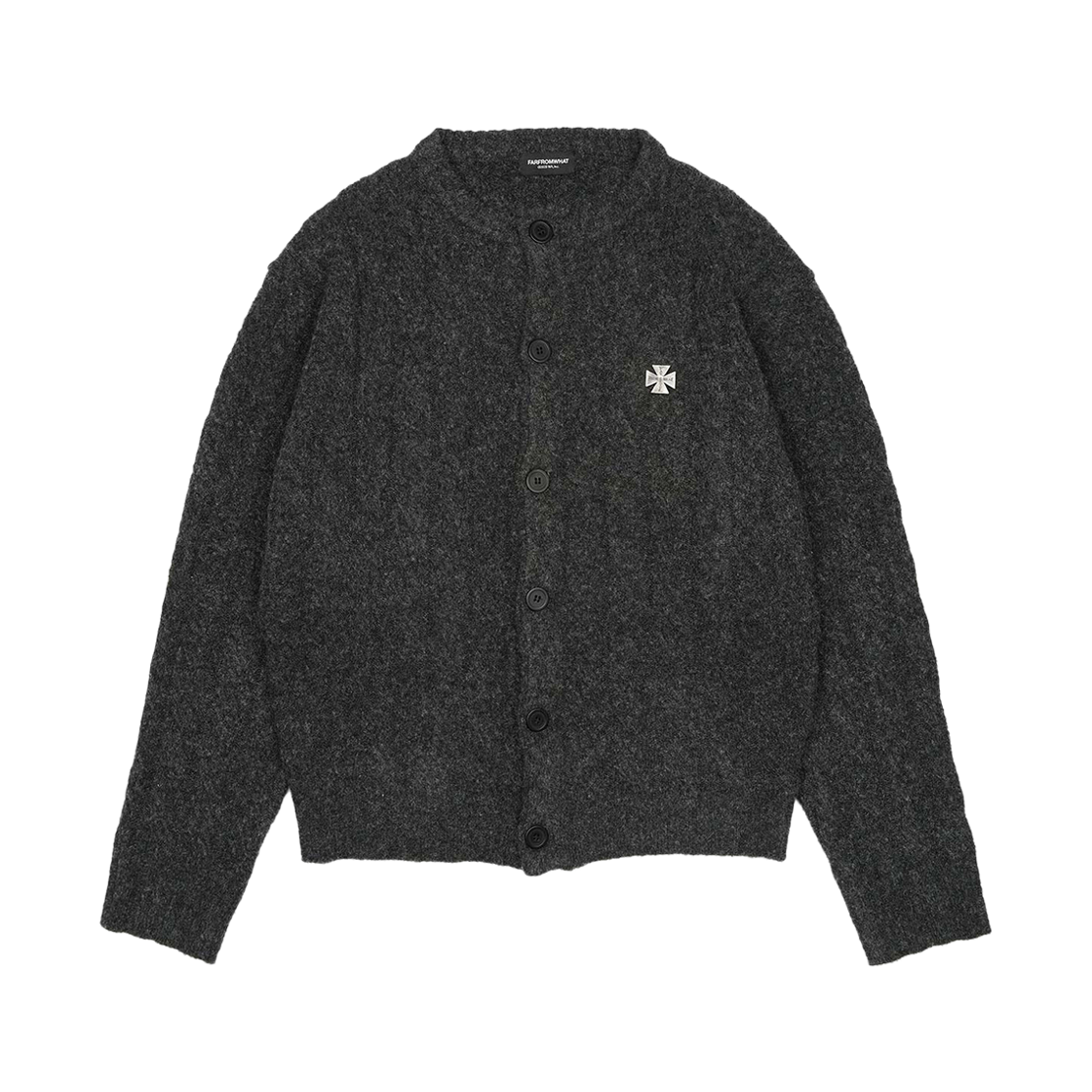 파프롬왓 라운드 넥 가디건(farfromwhat round neck cardigan)