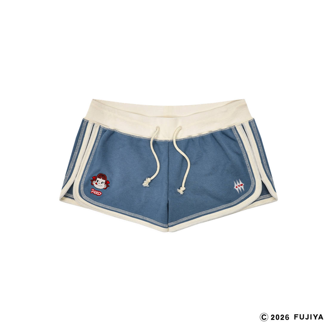 에이티엠 x 페코 로고 쇼츠 블루(Atm x Peko Logo Shorts Blue)