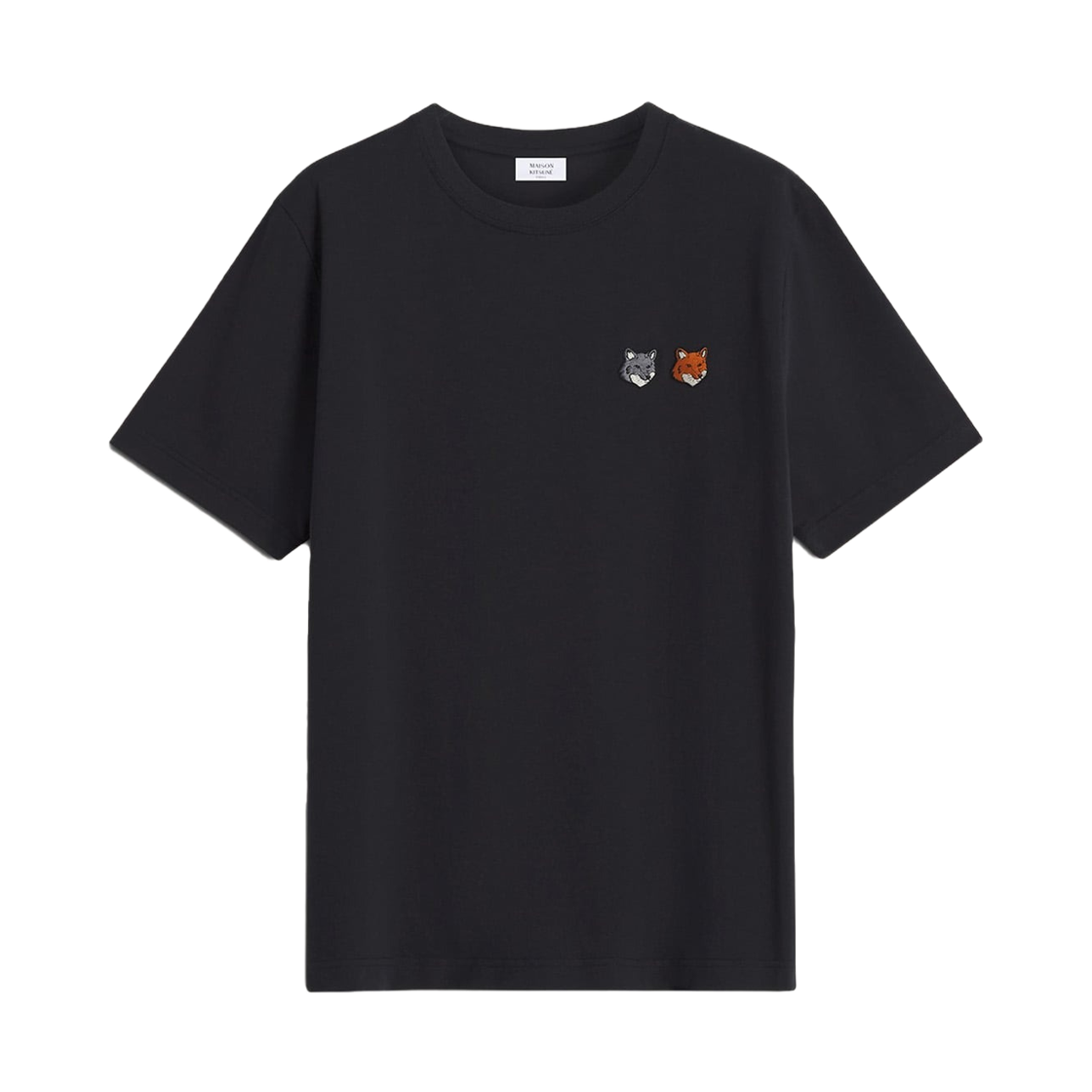 MRMJT32KJ7025-P190 Maison Kitsune Double Fox Head Comfort T-Shirt Anthracite
