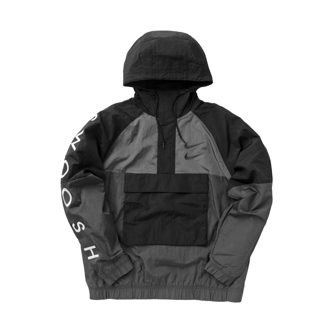 CU3885-070 Nike NSW Swoosh Jacket Dark Smoke Grey Black - US/EU