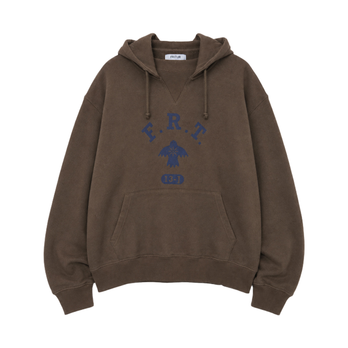 프리터 클럽 버드 후디 브라운(FRITUR Club Bird Hoodie Brown_F263TS17)