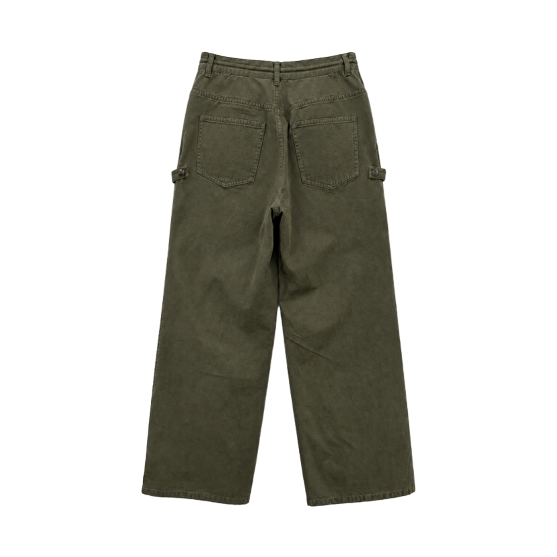 프리터 엠브로이더드 에이프런 팬츠 카키(FRITUR Embroidered Apron Pants Khaki_F263PT15) - 3